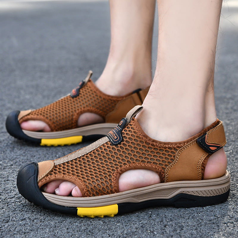 Herren Outdoor-Sandalen Atmungsaktiv Rutschfest Verstellbar - BerlinGlamour