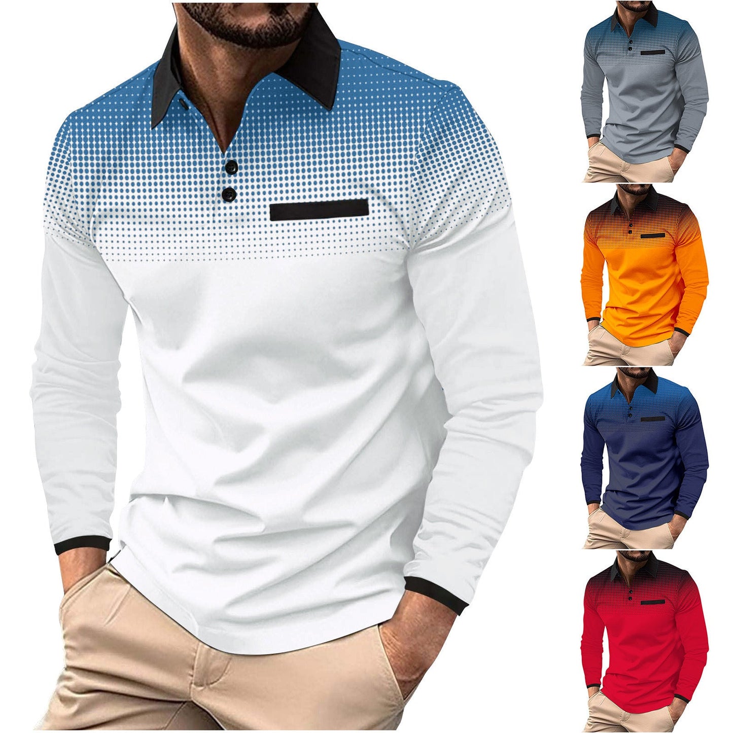 Herren Poloshirt Modern Grafik Design Berlin Style - BerlinGlamour