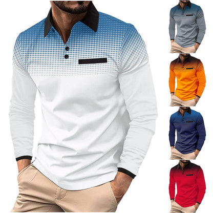 Herren Poloshirt Modern Grafik Design Berlin Style - BerlinGlamour