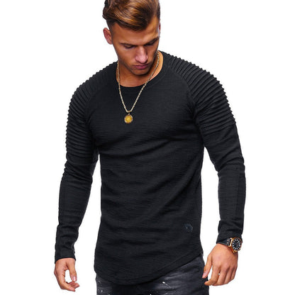 Herren Langarmshirt Strukturierte Schultern Modern Berlin