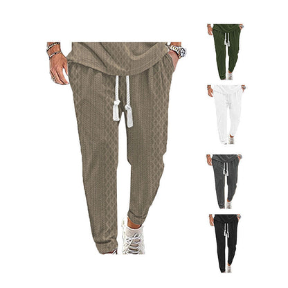 Herren Jogginghose Elastisch Stretch mit Struktur-Oberfläche