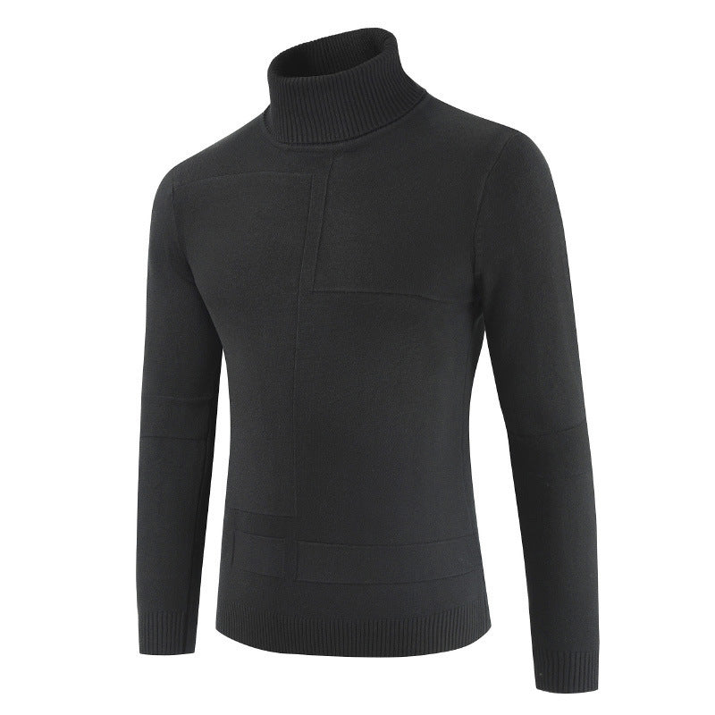 Herren Rollkragenpullover Weich Modern Strick