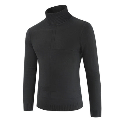 Herren Rollkragenpullover Weich Modern Strick