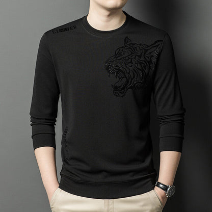 Herren Langarmshirt Tiger Grafik Modern Style