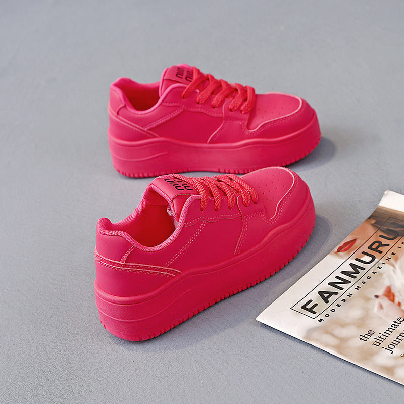Damen Sneaker Dicksohlige rutschfeste Laufschuhe Sportlich