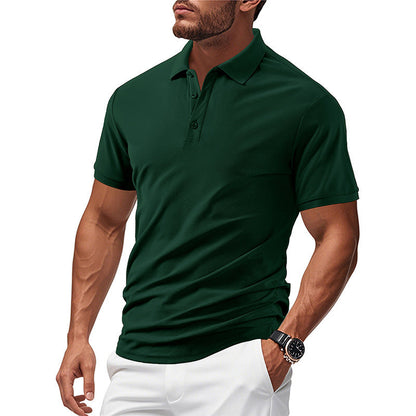 Herren Polohemd Modern Atmungsaktiv Sportlich