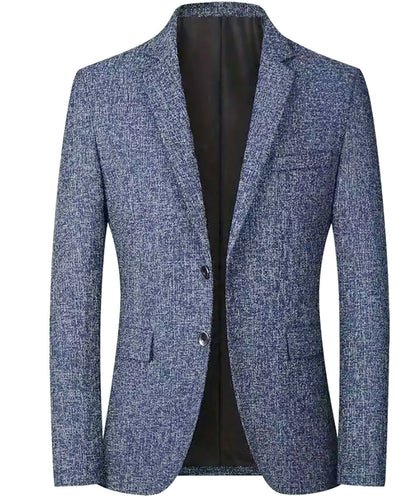 Herren Blazer Elegant Strukturstoff Modern