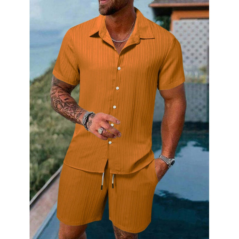 Herren Freizeitanzug Kurzarm Elastisch Moderne