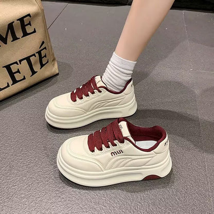 Damen Sneaker Sportlich Hohe Sohle Innovativ Design