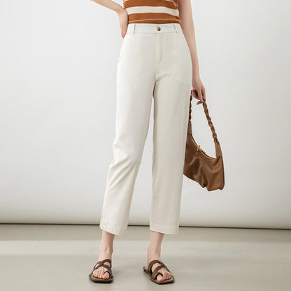 Damen Stoffhose Elegant Kurz Schnitt