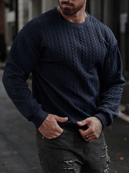 Herren Strickpullover Muster Pullover Grobstrick Modern