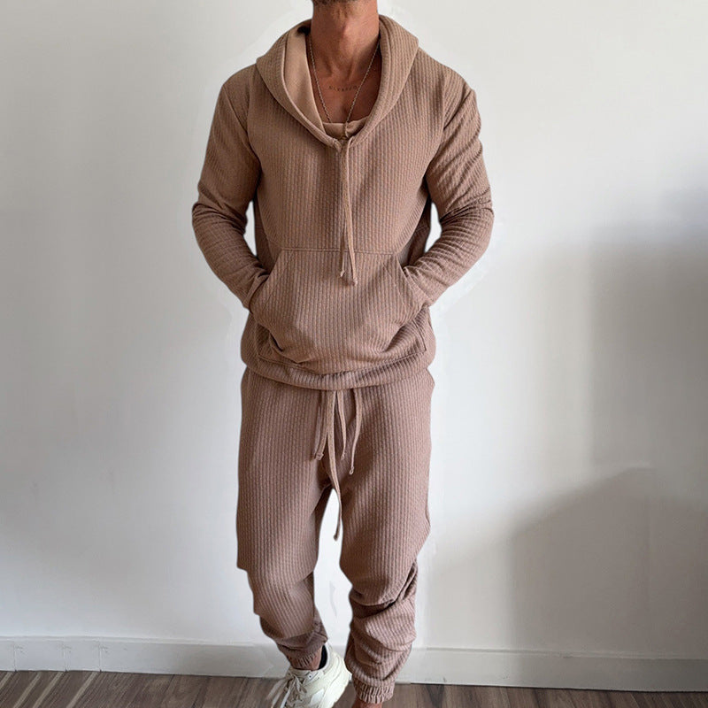 Herren Hoodie Jogginghose Set Gemütlich Bequem