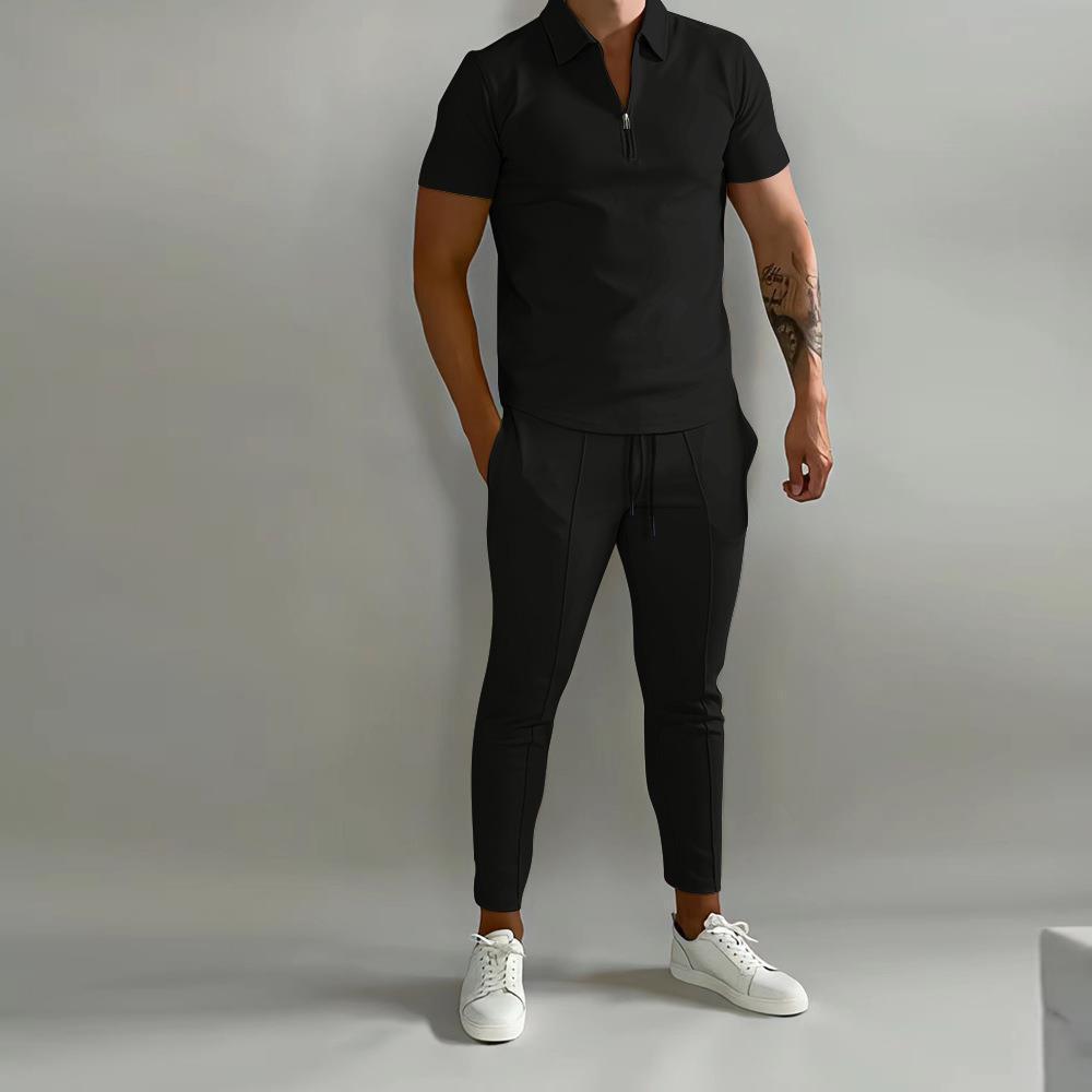 Herren Freizeitset Sportlich Mit Reißverschluss