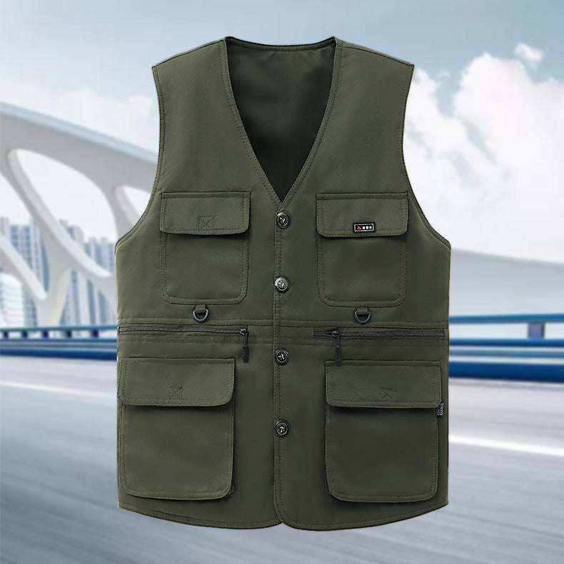 Herren Outdoor-Weste Funktionell Wasserfest Modern