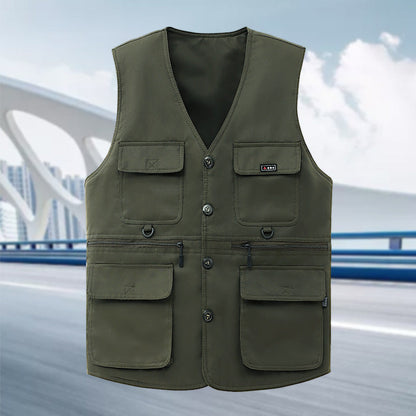 Herren Outdoor-Weste Funktionell Wasserfest Modern