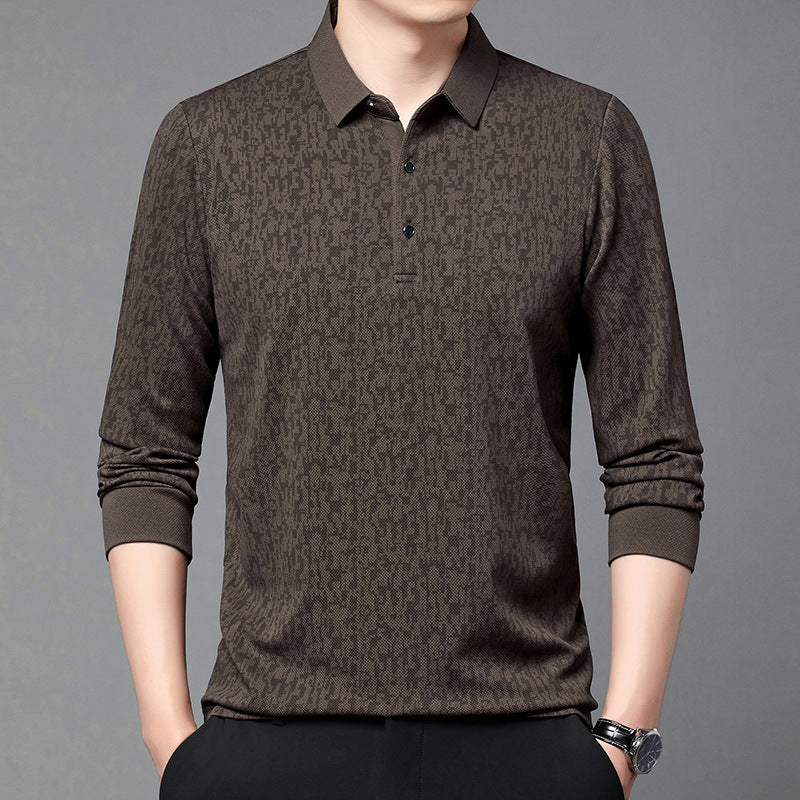 Herren Polohemd Modern Strukturdesign Komfortschnitt
