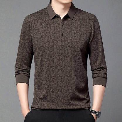 Herren Polohemd Modern Strukturdesign Komfortschnitt