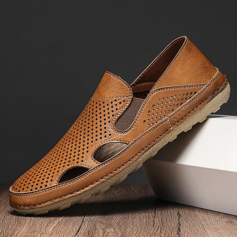 Damen Leder Slipper Bequem Luftig Sommer - BerlinGlamour