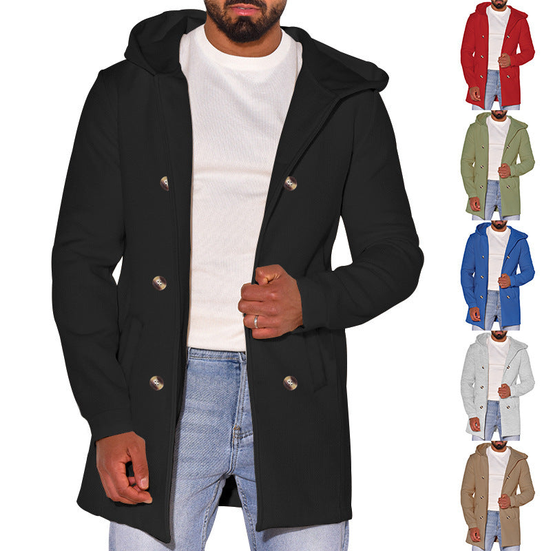 Herren Parka Jacke Modern mit Kapuze und Taschen - BerlinGlamour