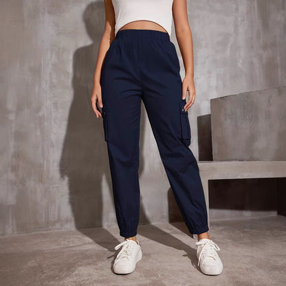 Damen Cargo-Hose Elastisch Praktisch Bequem