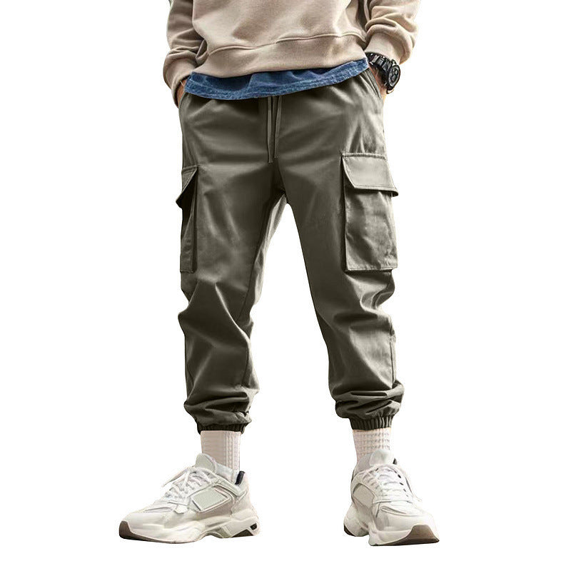 Herren Cargo Hose Elastischer Bund Freizeit Bequem