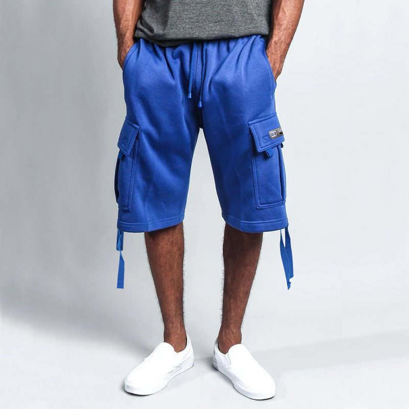 Herren Cargo Shorts Modern mit Taschen und Kordelzug