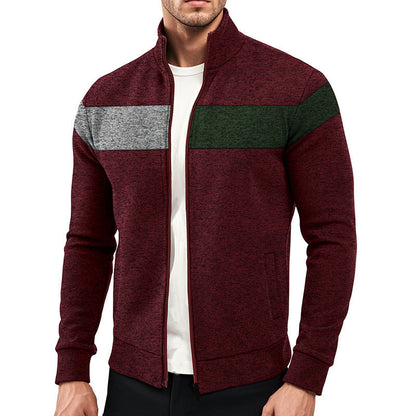 Herren Freizeitjacke Sportlich Farbblockiert Modern - BerlinGlamour