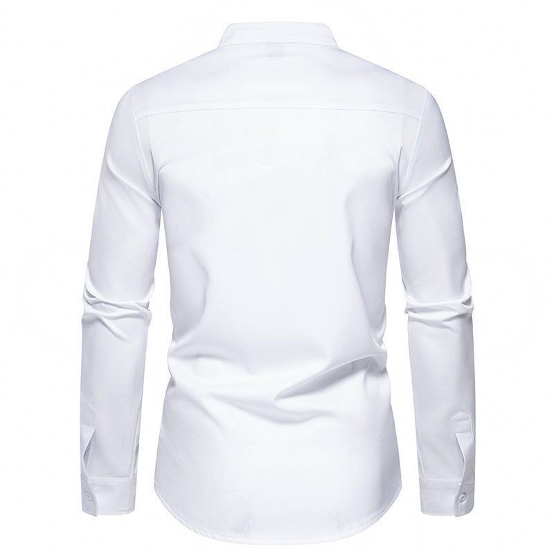 Herren Hemd Asymmetrisch Farbblock Modern Designer