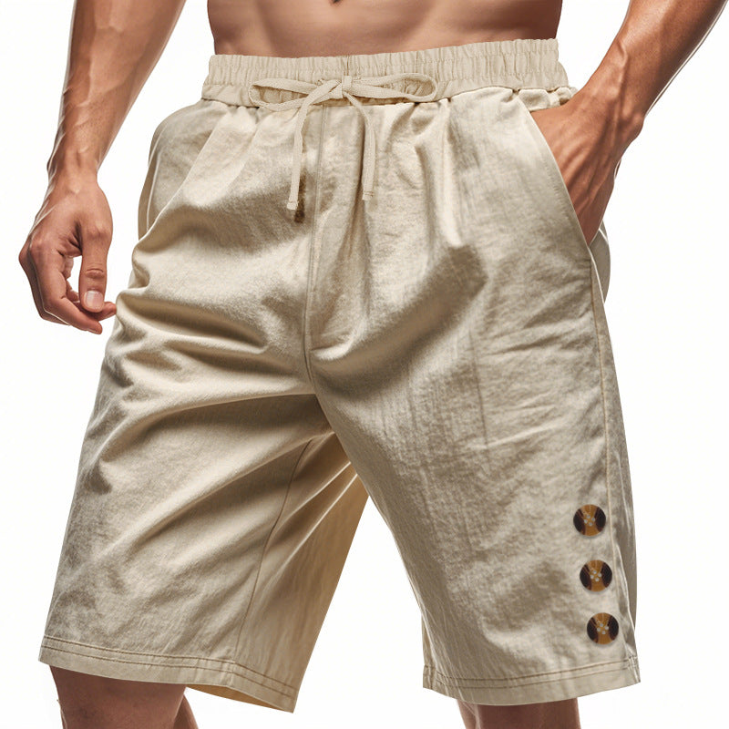 Herren Strandshorts atmungsaktiv mit elastischem Bund und Knöpfen