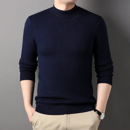 Herren Rollkragenpullover Fein Baumwolle Qualität Made