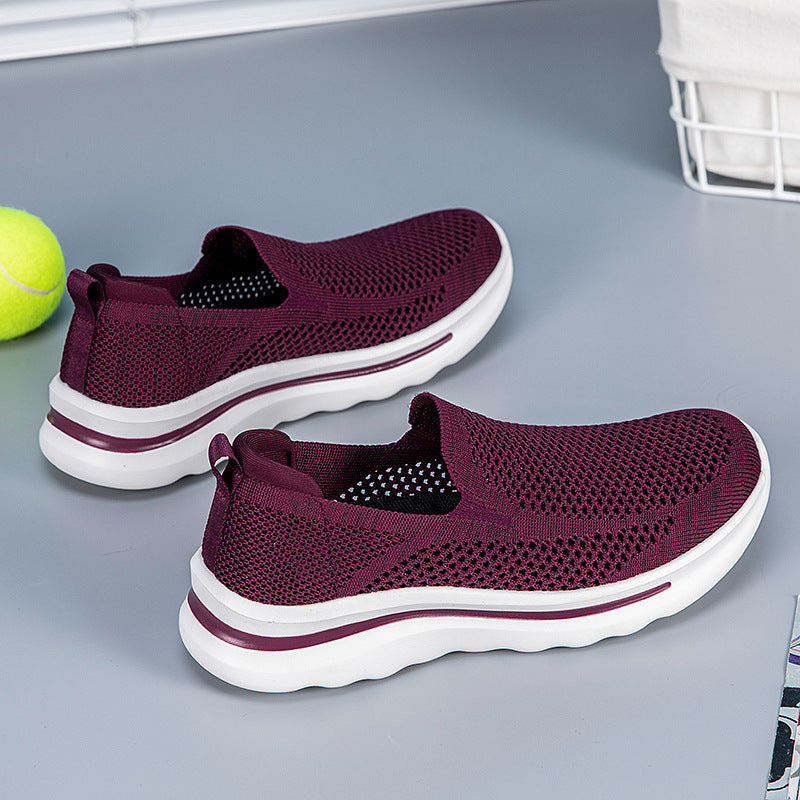 Damen Sneaker Slip-On Atmungsaktiv Comfort Mesh