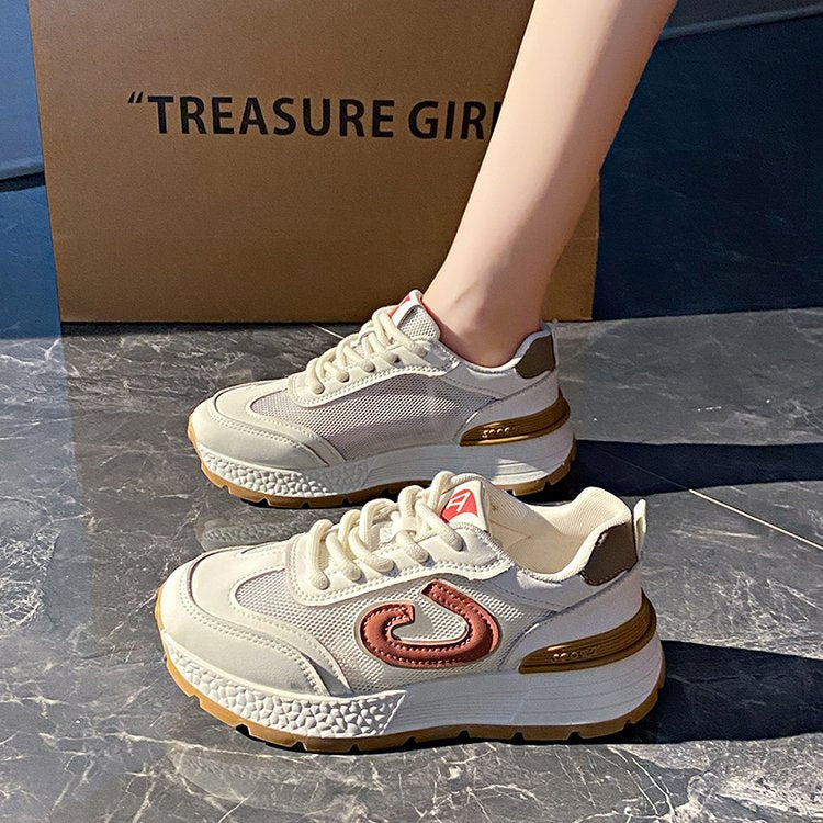 Damen Sneaker Bequem Atmungsaktiv Mesh Komfort