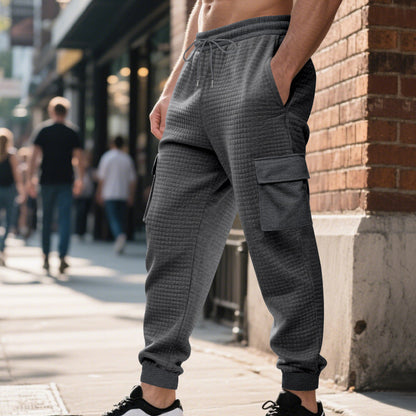 Herren Cargo-Hosen Sportlich Elastisch Mehrere Taschen