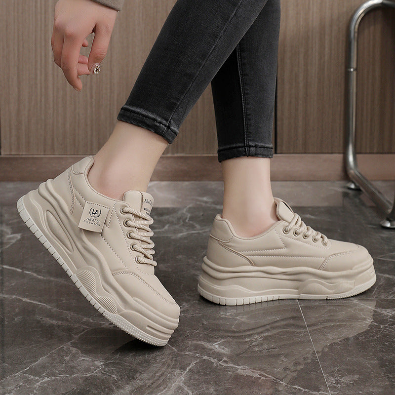 Damen Sneaker Plateau Sportschuhe Bequem Federleicht