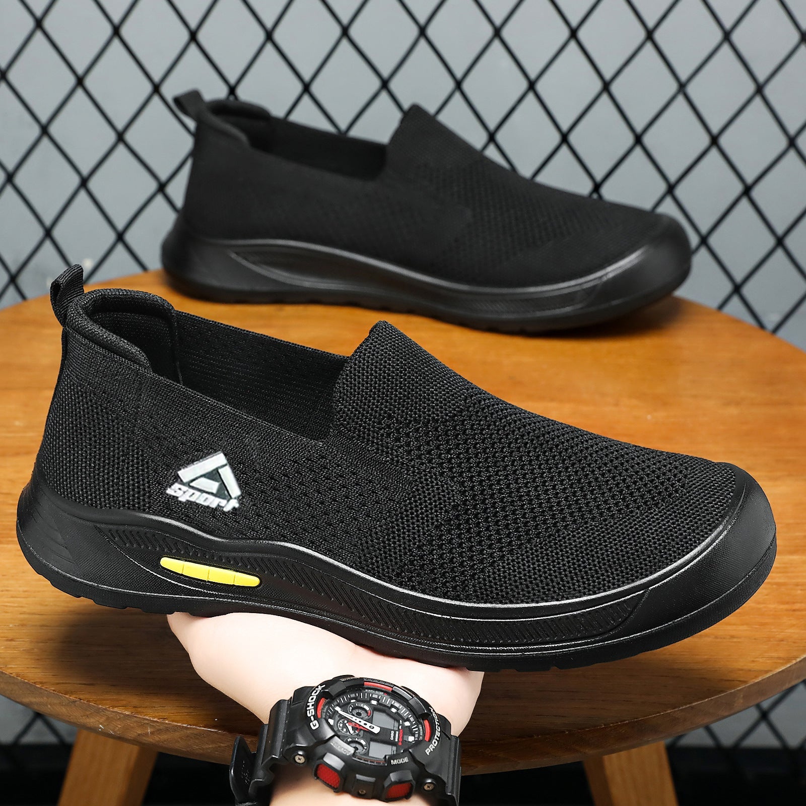 Damen Sportschuhe atmungsaktiv Slip-On rutschfest - BerlinGlamour