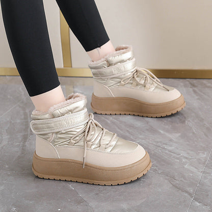 Damen Stiefel High-Top Gefüttert Warm Winter