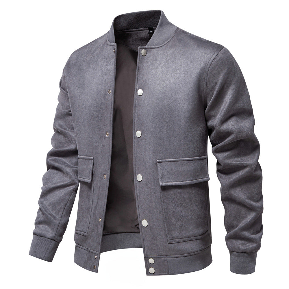 Herren Lederjacke Leicht Modern Mit Taschen - BerlinGlamour