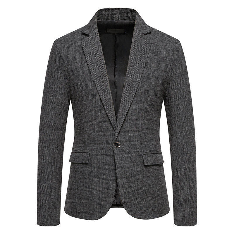Herren Blazer Herringbone Elegant Slim Fit