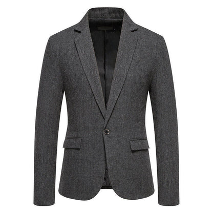 Herren Blazer Herringbone Elegant Slim Fit
