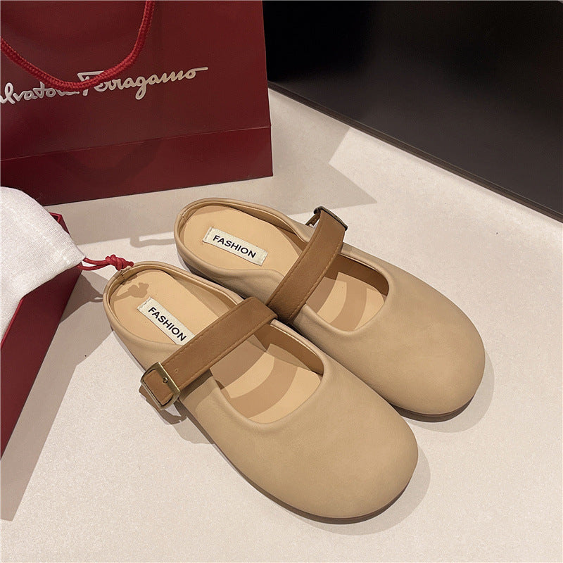 Damen Clogs Bequem Schnallenverschluss Elegant