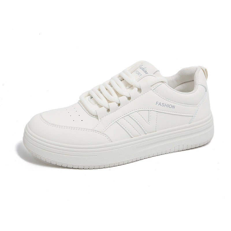 Damen Sneaker Sportlich Komfortabel Laufschuhe Weiße Sohle