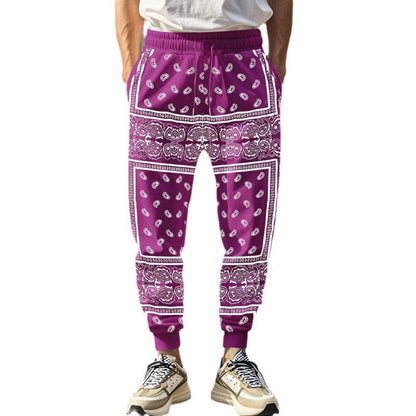 Herren Jogginghose Bandana Style Bequem Modern