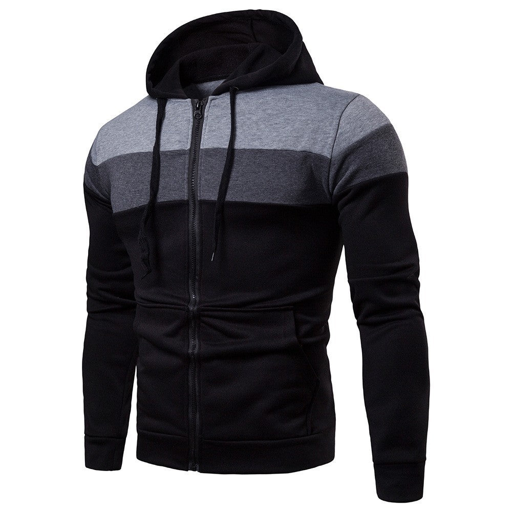Herren Kapuzenjacke Modern Farbblock Design Streetwear