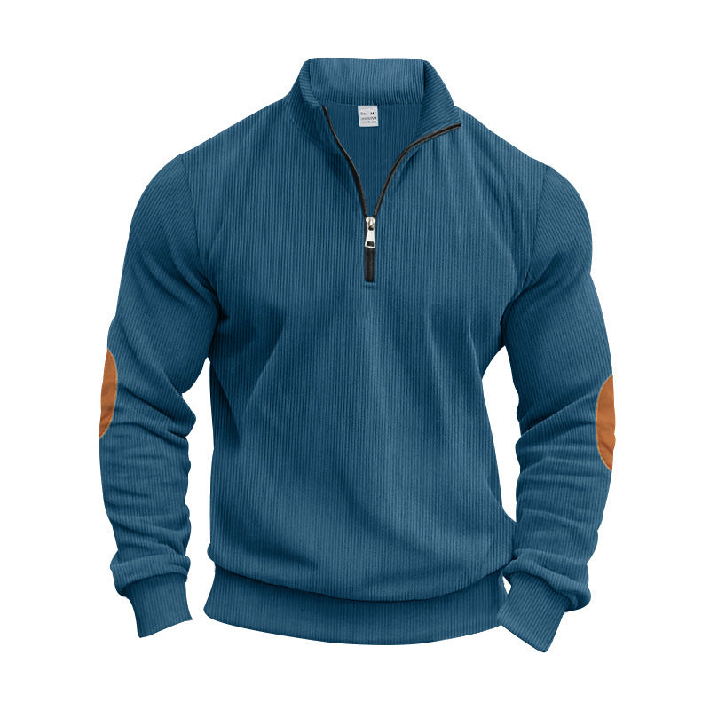 Herren Strickpullover Modern mit Reißverschluss Elegant