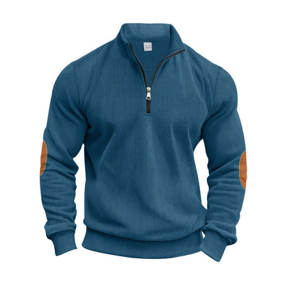 Herren Strickpullover Modern mit Reißverschluss Elegant