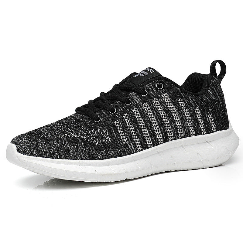Damen Laufschuhe Sportlich Atmungsaktiv mit Strickdesign
