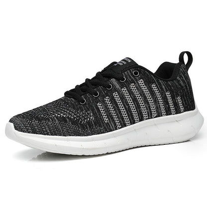 Damen Laufschuhe Sportlich Atmungsaktiv mit Strickdesign