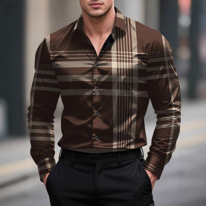Herren Karo Hemd Langarm Modern Berlin Style - BerlinGlamour