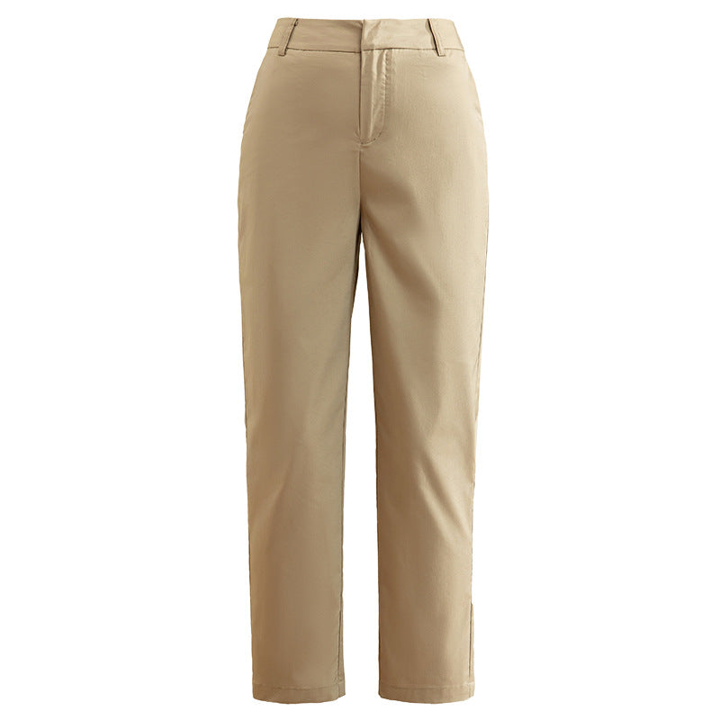 Damen Chino Hose Elastisch Stretch