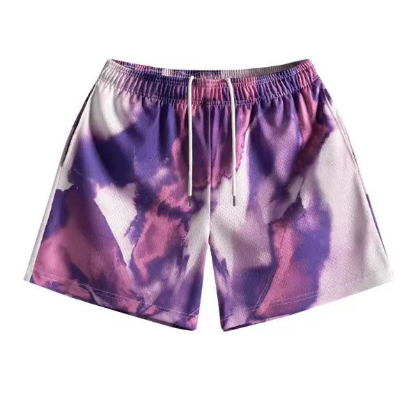 Leichte Herren Shorts Batik Freizeit Sommer